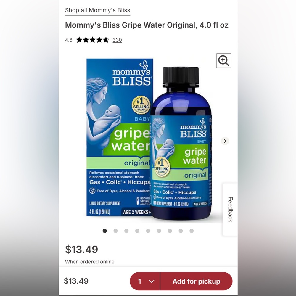 Mommy's Bliss Baby Gripe Water